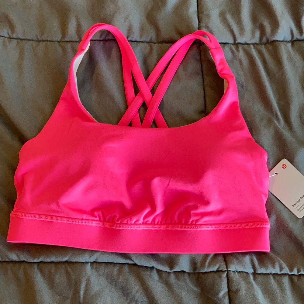 Pink Highlight Lululemon Energy Bra